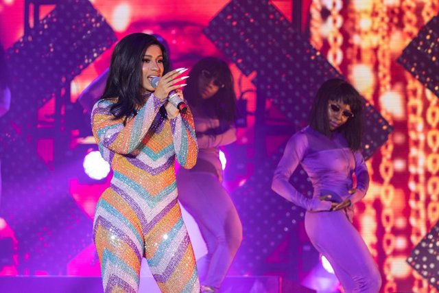 16 June 2019, US, Manchester: US rapper Cardi B performs during the Bonnaroo Music and Arts Festival 2019. Photo: Daniel Deslover/ZUMA Wire/dpa