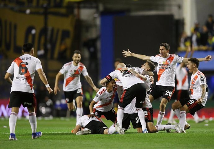 Los jugadores de River Plate celebran su pase a la final de la Copa Libertadores 2019