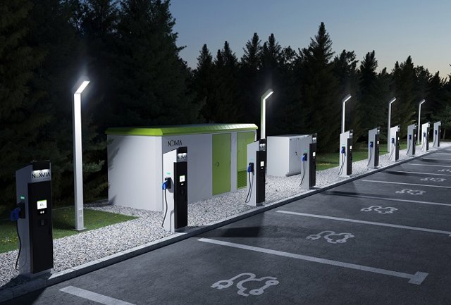Punto de recarga  para vehículos eléctricos de Nexvia