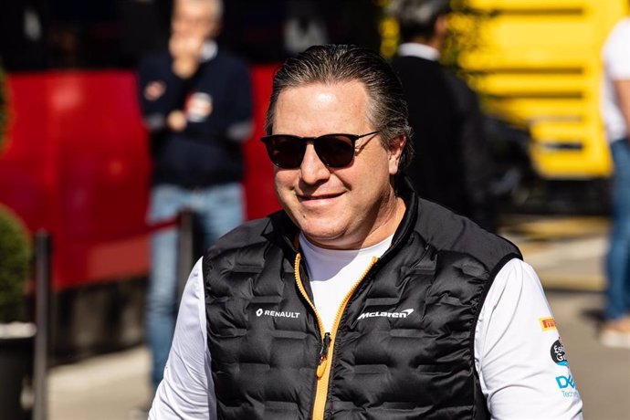 Zak Brown Mclaren Team Chief portrait during the Formula 1 2019 Pre-Season Tests at Circuit de Barcelona - Catalunya in Montmelo, Spain on February 28.