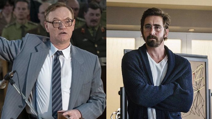 Los actores Jared Harris y Lee Pace