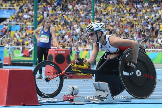 La belga Marieke Vervoort durante los Juegos Paralímpicos de Río de Janeiro de 2016