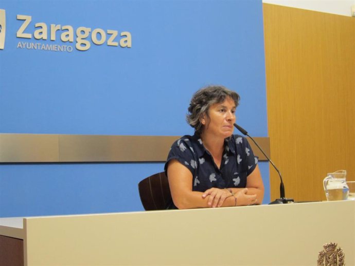 La concejal del grupo de Zaragoza en Común (ZeC), Luisa Broto