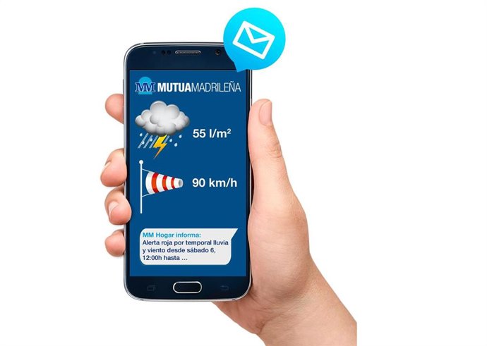 Nuevo servicio de altas meteorológicas para los asegurados de hogar de Mutua Madrileña.
