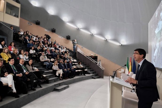 Juan Marín este miércoles en la inauguración de las III Jornadas del Instituto Andaluz de Administración Pública