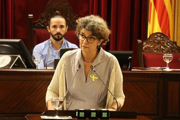 Agustina Vilaret, en el Parlament.