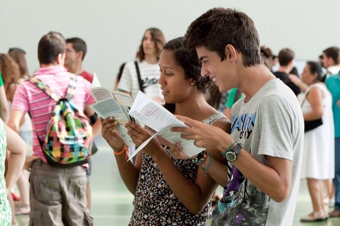 Alumnos en una jornada de puertas abiertas en la Universidad de La Laguna