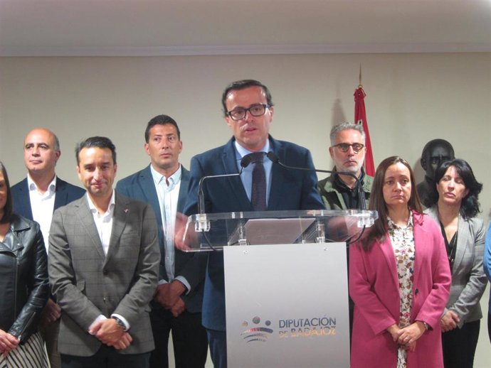 Gallardo, en su comparecencia en Cabeza del Buey