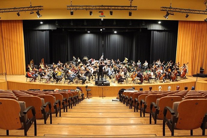 Ensayo de la Orquesta Sinfónica Conjunta