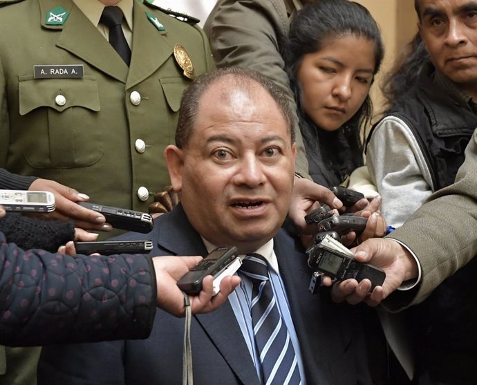 El ministro de Gobierno de Bolivia, Carlos Romero.