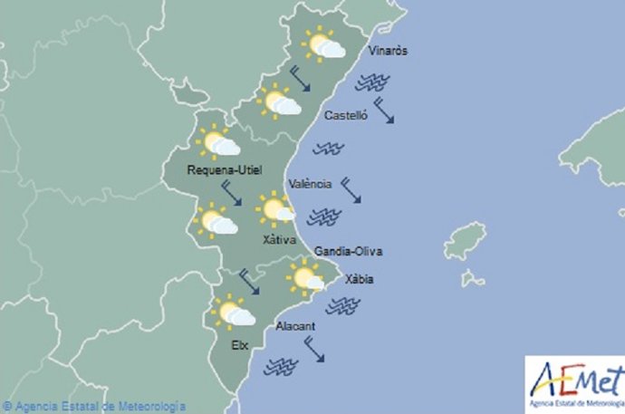 Predicción de este jueves