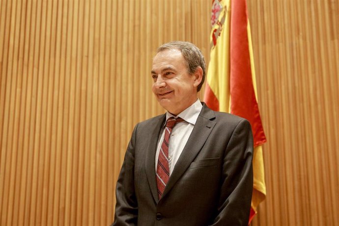 El expresidente del Gobierno, José Luis Rodríguez Zapatero, a su llegada a la presentación de la Fundación Carme Chacón en la sala Ernest Lluch en el Congreso de los Diputados en Madrid, a 1 de octubre de 2019.