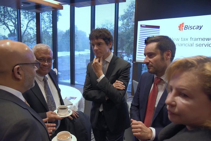 El diputado general de Bizkaia, Unai Rementeria, en Londres