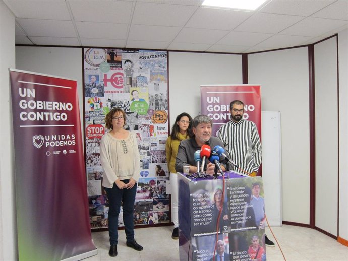 Presentación de las candidaturas de UP en La Rioja para el 10 de noviembre