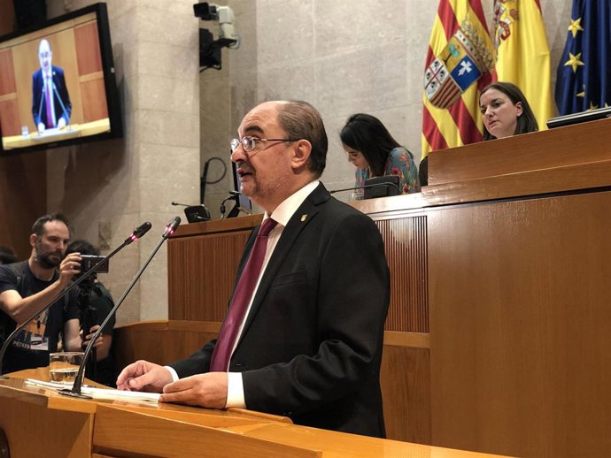 El presidente del Gobierno de Aragón, Javier Lambán.