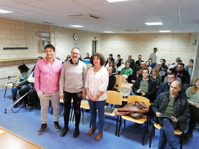 Reunión del concejal de Deportes, Rubén Antoñanzas, con representantes del ámbito deportivo
