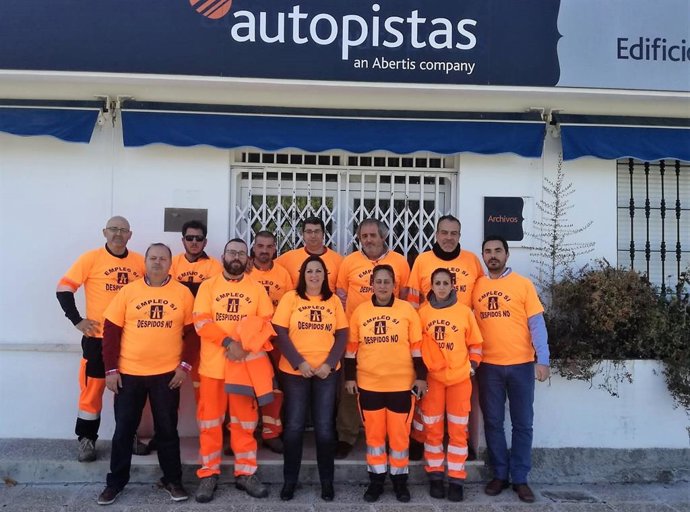 CCOO con los afectados por el ERE de Abertis