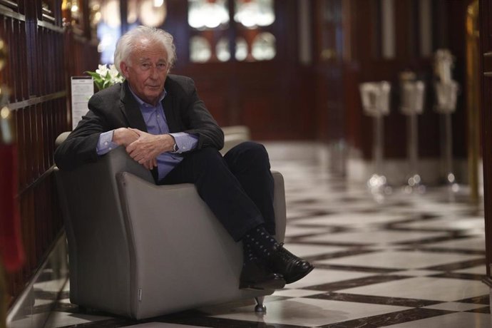 Retrato del escritor Albert Boadella por el lanzamiento de su libro "Adiós Cataluña". 