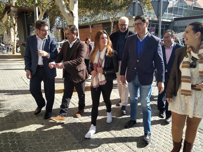 Miembros de Cs en Santa Justa.