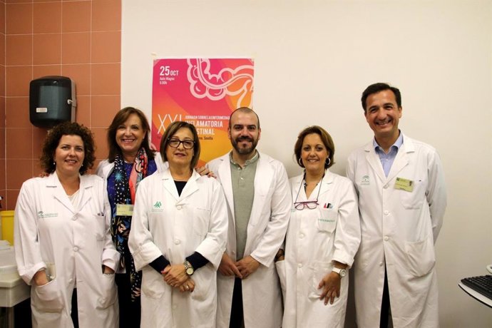 El equipo de la Unidad de Enfermedades Inflamatorias Intestinal.