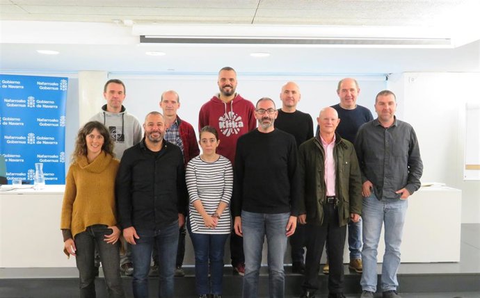 Participantes en la reunión de la  Red de entidades locales de Navarra por la sostenibilidad