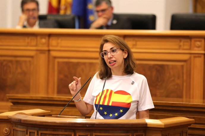 La diputada de Cs en las Cortes, Úrsula López, en el pleno