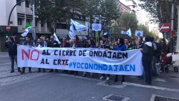 Manifestación por el restablecimiento de Onda Jaén.