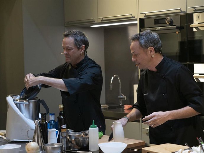 Los hermanos Torres en el evento de  Thermomix