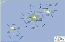 El tiempo en Baleares hoy, 25 de octubre de 2019.