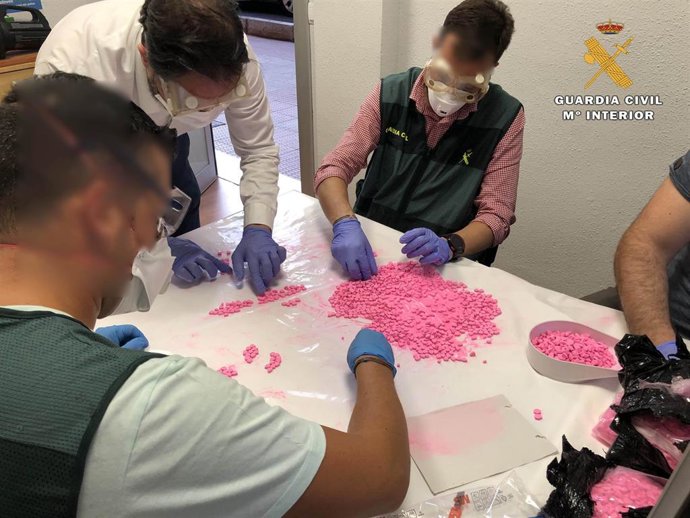 Intervenido por la Guardia Civil el mayor alijo de éxtasis incautado en La Rioja, con más de 13.100 pastillas.