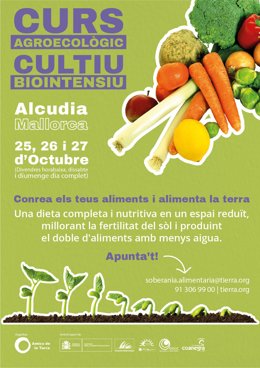 Curs de cultiu biointensiu a Mallorca, organitzat per Amics de la Terra
