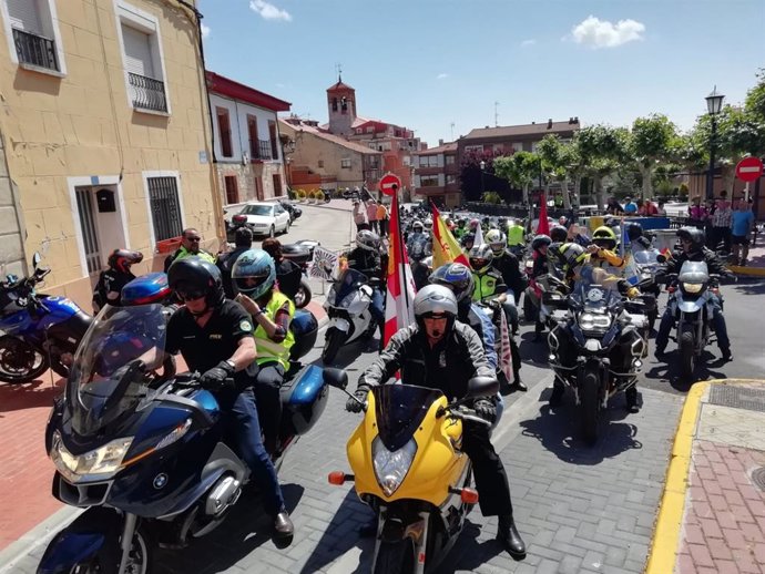 Motoristas en Zaratán (Valladolid)