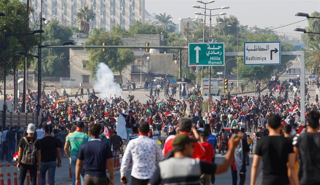 Protestas en Bagdad