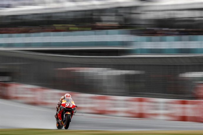 El piloto español de MotoGP Marc Márquez (Repsol Honda) en el GP Australia 2019