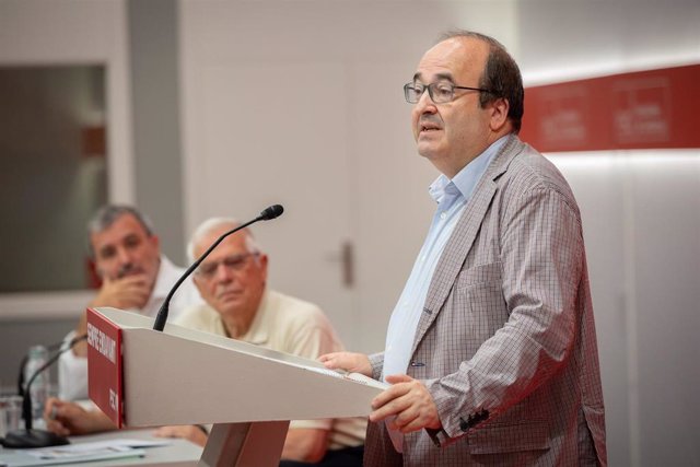 Jaume Collboni, Josep Borrell, Miquel Iceta (PSC)