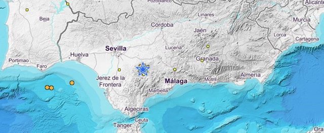 Lugar donde se ha registrado el terremoto