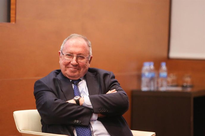 El presidente de la Cámara de Comercio de España, José Luis Bonet en la presentación del libro 'Más allá de los negocios. Miradas y visiones de empresarios sobre la economía, la sociedad y la política'.