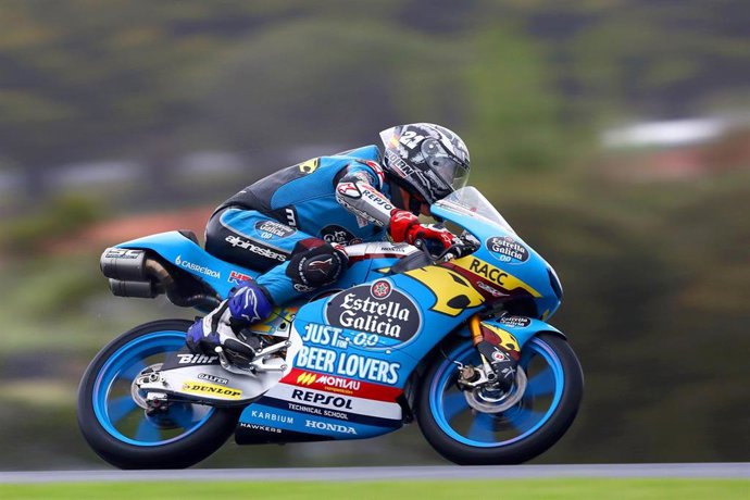 El piloto español de Moto3 Alonso López (Estrella Galicia 0,0)