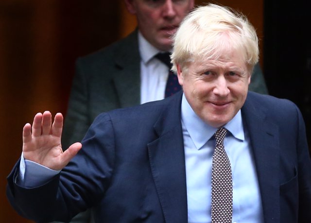 24 October 2019, England, London: UK Prime Minister Boris Johnson leaves 10 Downing Street. Photo: Hollie Adams/PA Wire/dpa