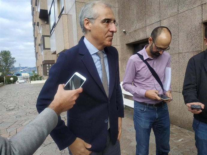 El conselleiro de Economía este viernes en Vigo.