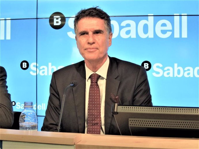 Consejero delegado de Banco Sabadell, Jaume Guardiola, en una foto de archivo.