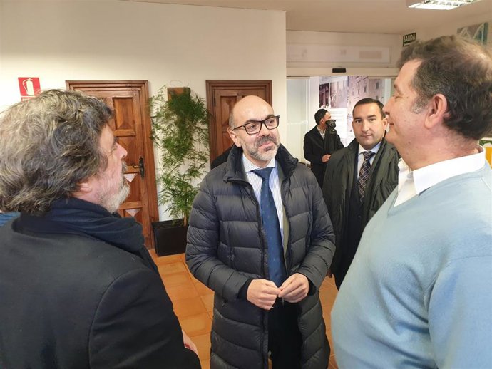 El consejero de Cultura y Turismo de la Junta de Castilla y León, Javier Ortega Álvarez, en su visita al Museo de Salamanca.