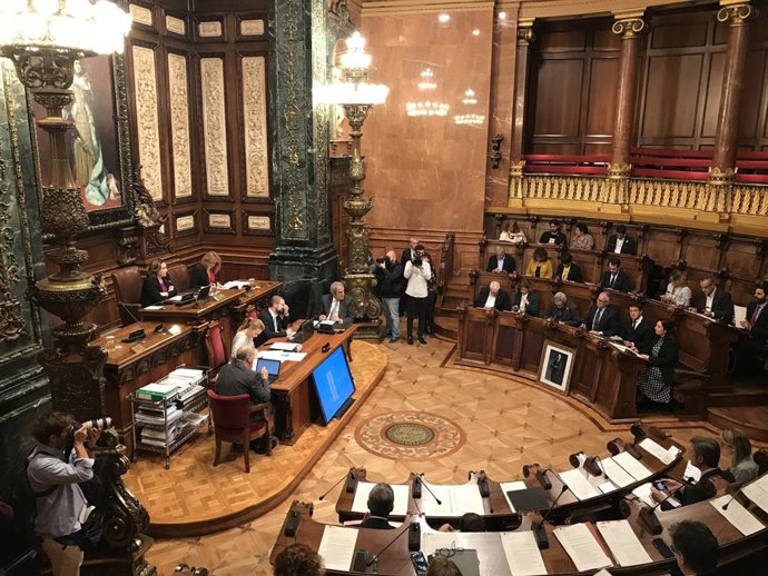 Pleno municipal de Barcelona