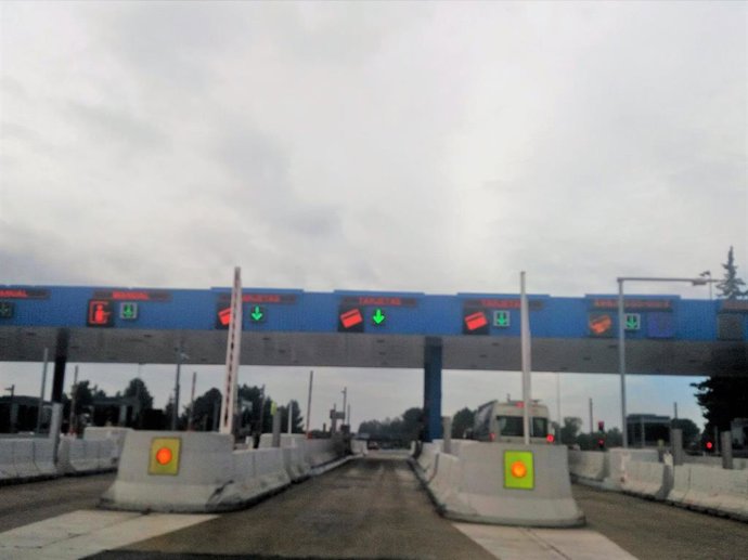 Peaje de Las Cabezas, en la autopista Sevilla-Cádiz, en una imagen de archivo