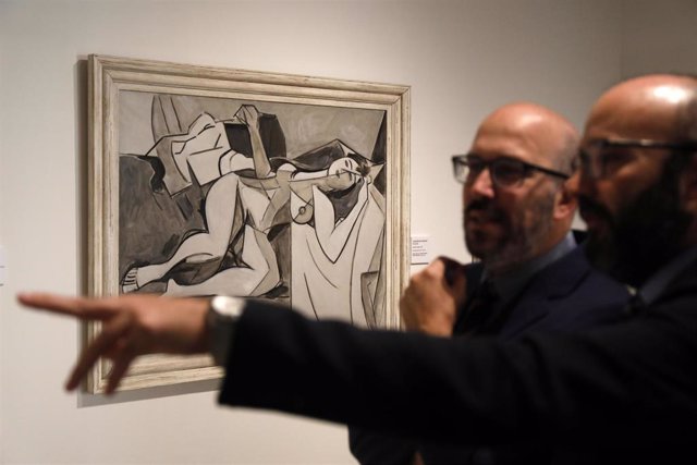 Presentación de la exposición Picasso-Peinado. Encuentro en las Vanguardias en el Centro Fundación de Unicaja de Sevilla.