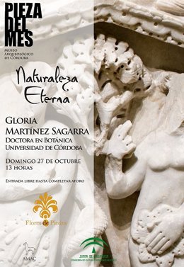 Cartel de la pieza del mes del Museo Arqueológico