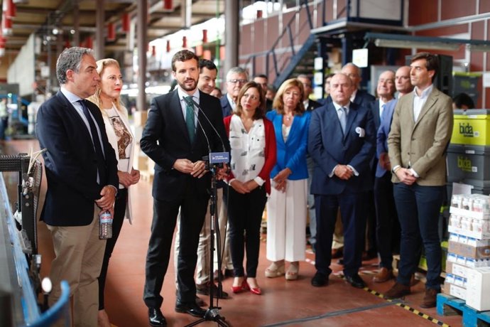 El presidente del PP, Pablo Casado.