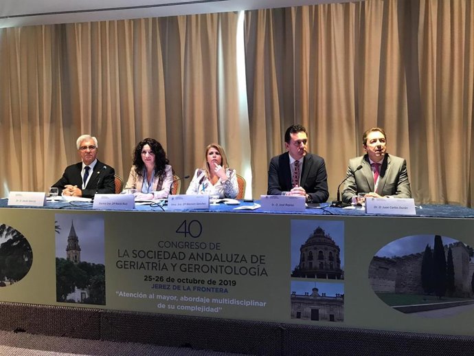 Rocío Ruiz en el Congreso de Geriatría