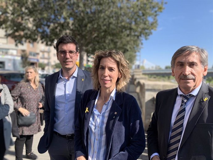 ngels Chacón con Toni Postius y Ramon Alturo en Lleida