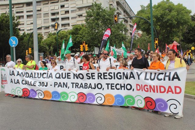 Marchas por la dignidad Málaga, foto de archivo